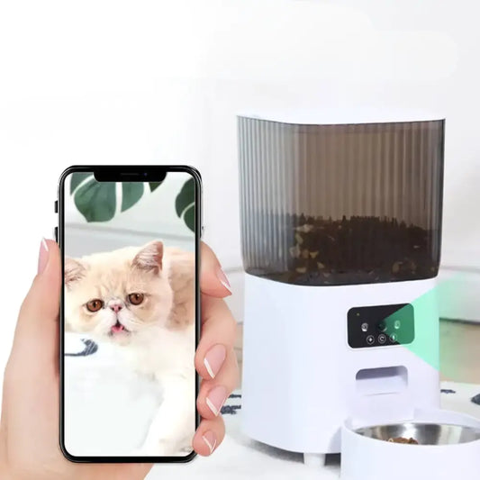 Distributeur automatique connecté (Gamelle intelligente 5L) – Chats & petits chiens Waouf & ses amis